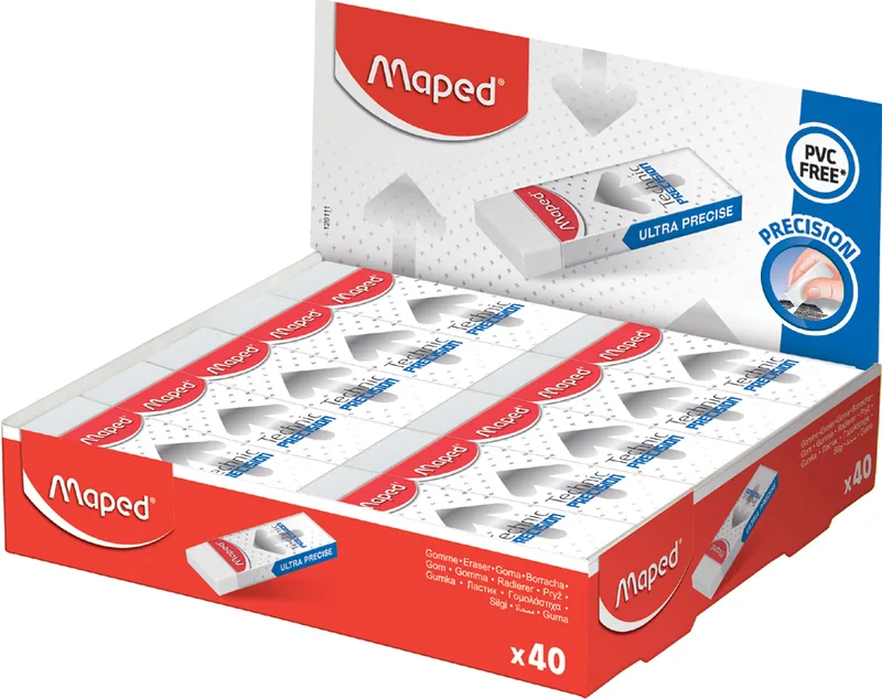Kunststoff-Radierer Technic PRECISION, 40er Display by Maped – product photo