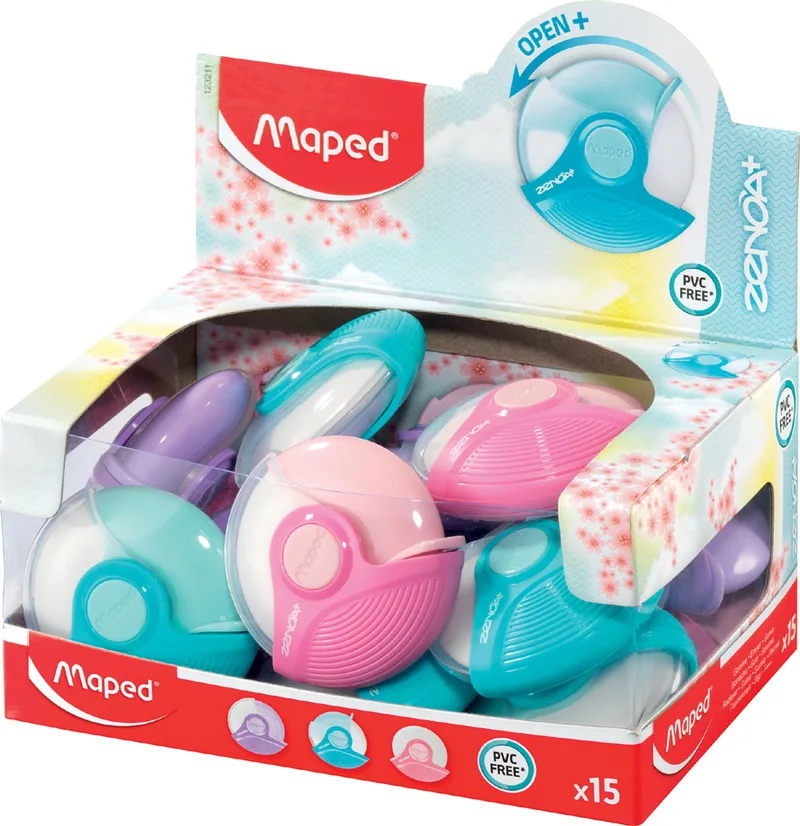 Kunststoff-Radierer Zeona+, weiß, 15er Display by Maped – product photo
