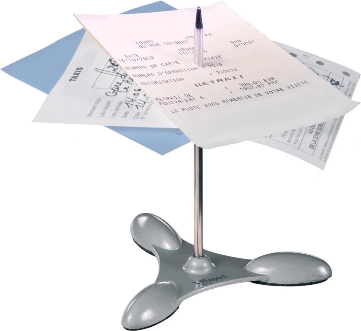 Liaspen - metalen sokkel en pen de Maped en Gris – photo produit