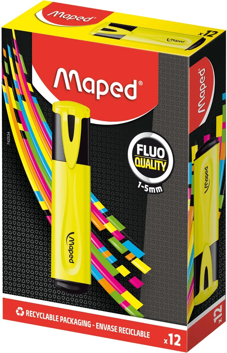 markeerstift Fluo'Peps Classic geel de Maped – photo produit