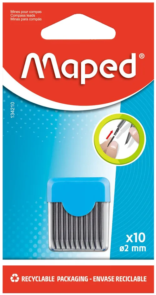 Minen für Zirkel/Zirkelminen, Härtegrad: H de Maped – photo produit