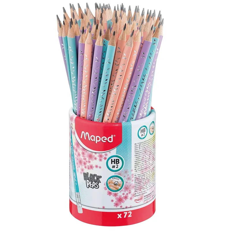 Potlood maped blackpeps pot 72 stuks pastel von Maped – Produktfoto