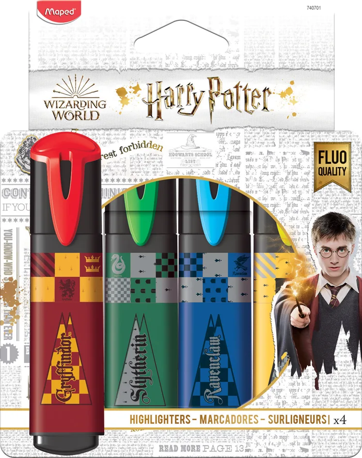 Textmarker HARRY POTTER, 4er Kartonetui by Maped – product photo