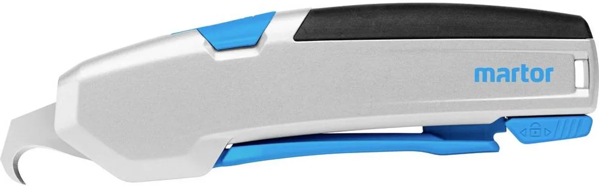 MARTOR 625098.02 Veiligheidsmes SECUPRO 625 met HAAKMES 98 1 stuk(s) van Martor in Zilver, Blauw, Zwart – productfoto