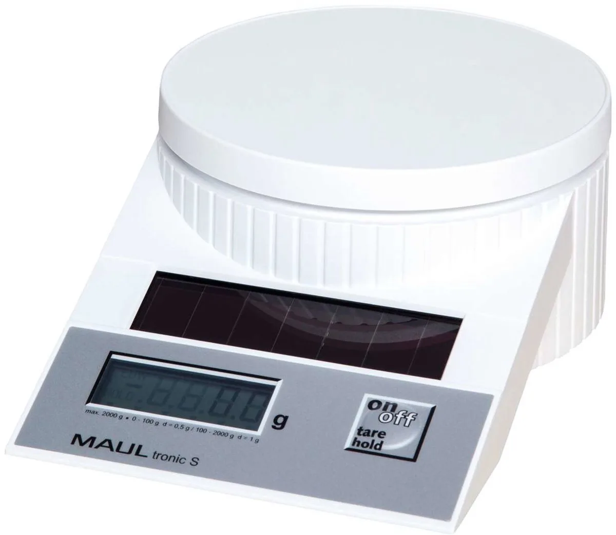 Brievenweger MAULtronic S 2 kg Solar fra Maul i Hvid – produktbillede