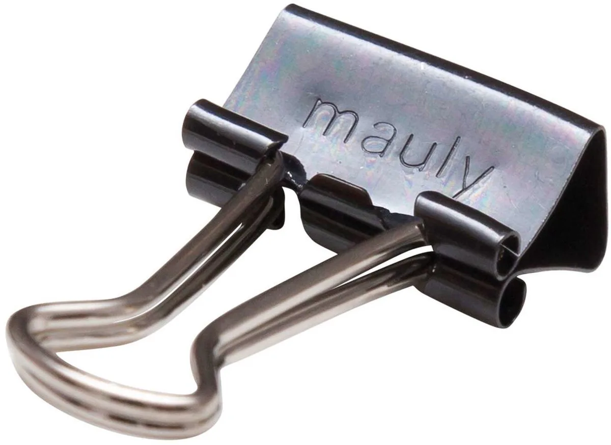 Foldback klemmen mauly® metaal metaal 12 stuks 13 mm by Maul in Black – product photo