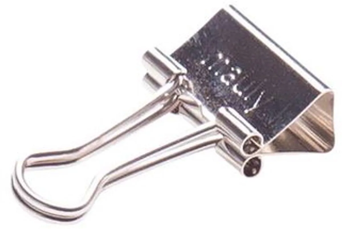 Foldback klemmen mauly® metaal metaal 12 stuks 15 mm by Maul in Silver – product photo