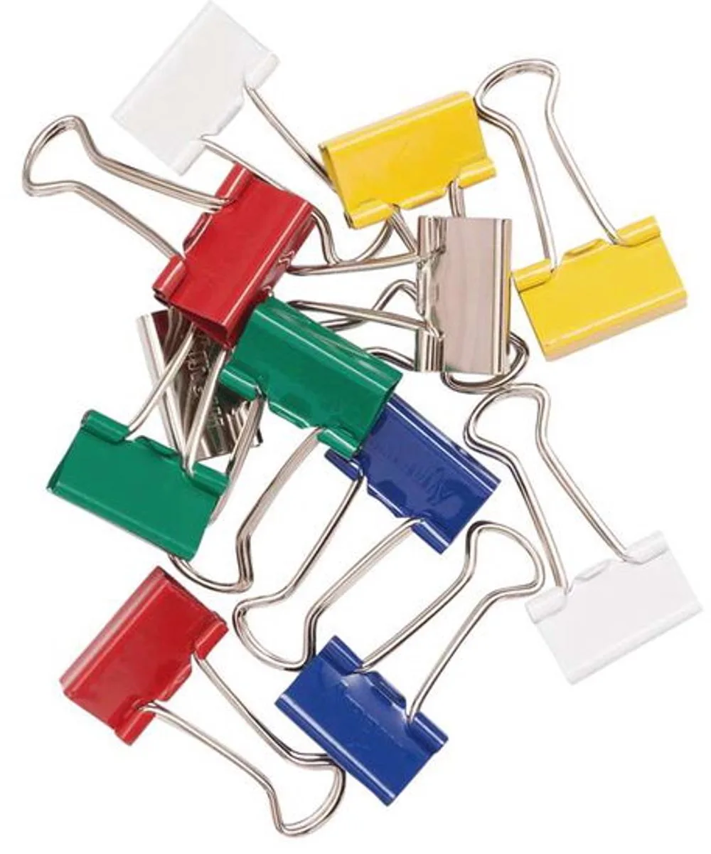 Foldback klemmen mauly® metaal metaal 12 stuks 19 mm fra Maul i Rød – produktbillede