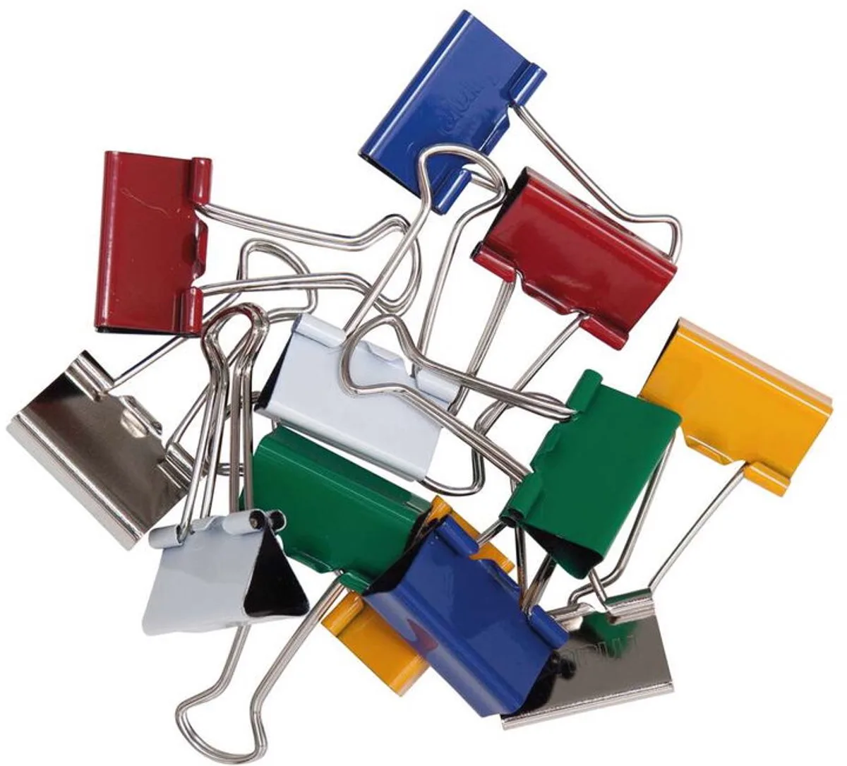 Foldback klemmen mauly® metaal metaal 12 stuks 25 mm fra Maul i Rød – produktbillede