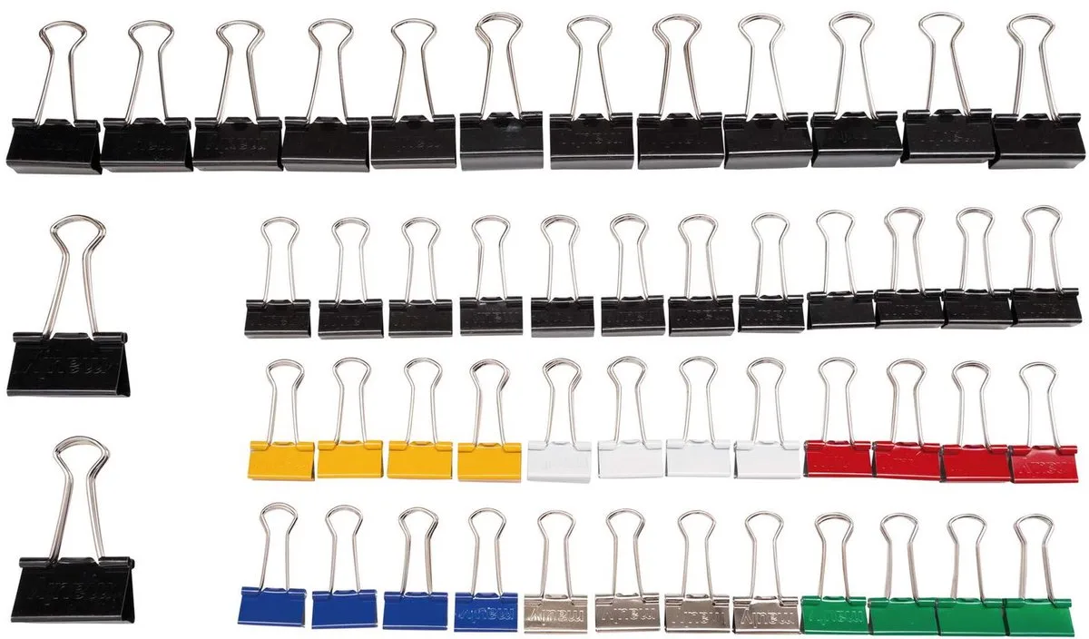 Foldback klemmen mauly® metaal metaal 50 stuks 0 mm von Maul in Rot – Produktfoto