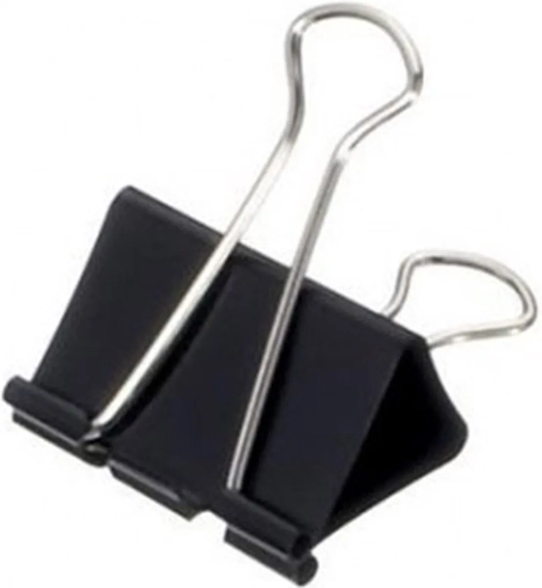 Foldback klemmen metaal metaal 12 stuks 50 mm von Maul in Schwarz – Produktfoto
