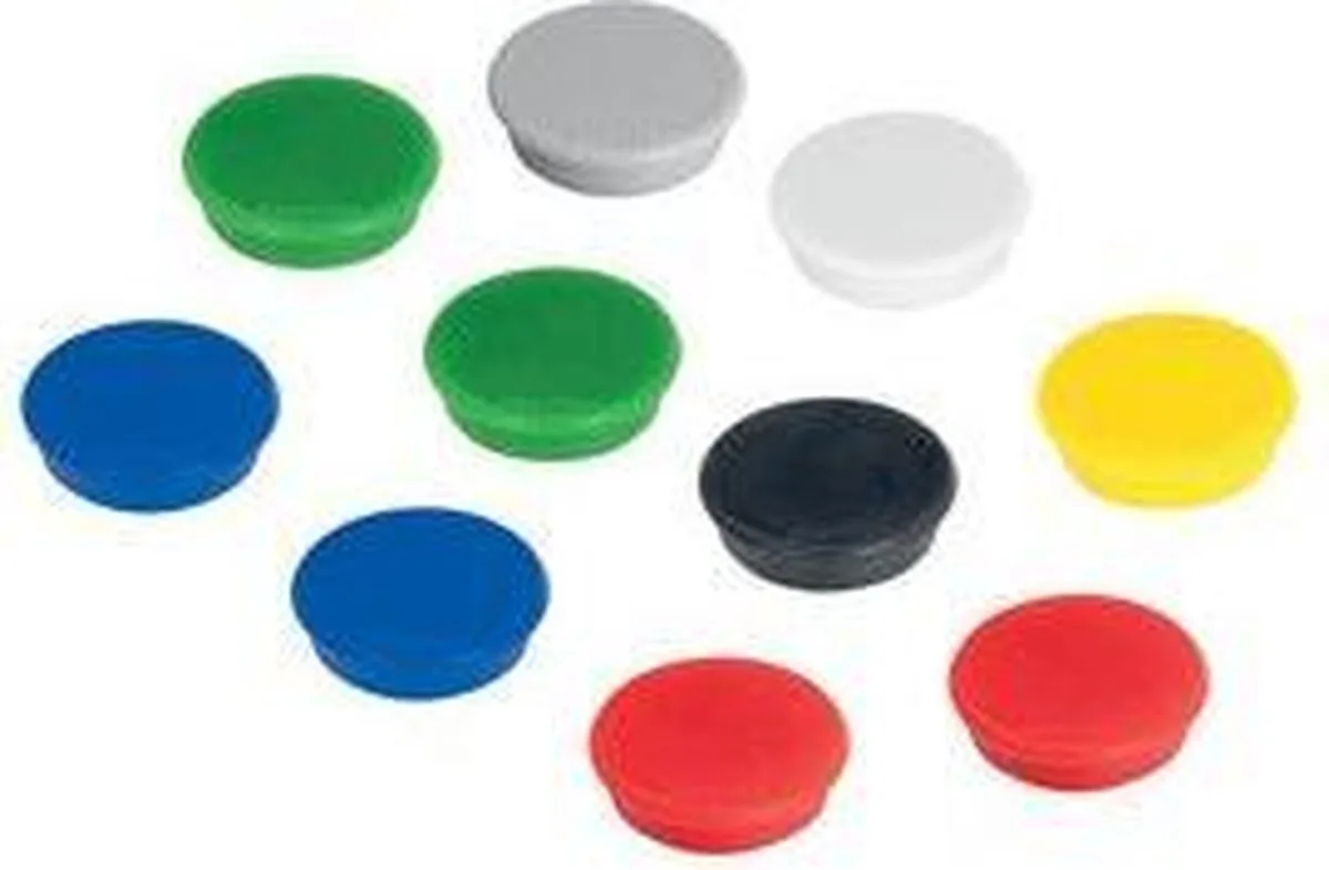 Franken whiteboard - magneten - dia 38mm - doos á 10 stuks‎‎ von Maul in Assorti – Produktfoto