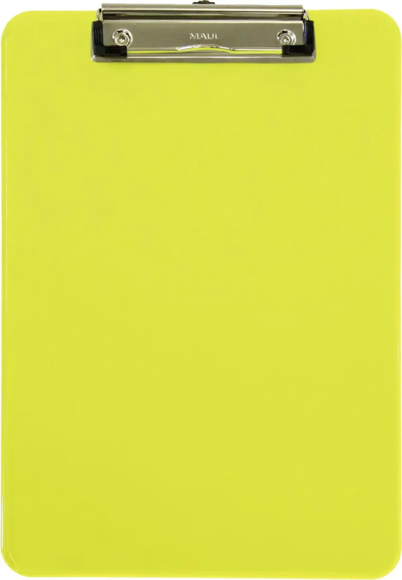 Klemmbrett 2340611 Gelb (transparent) (B x H x T) 22.6 x 31.8 x 1.5 cm von Maul – Produktfoto