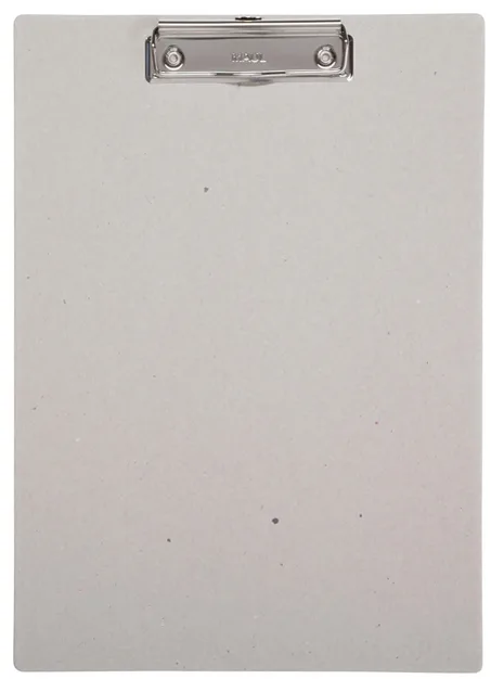 Klemmbrett, Pappe mit Bügelklemme, DIN A4, natur-grau by Maul – product photo