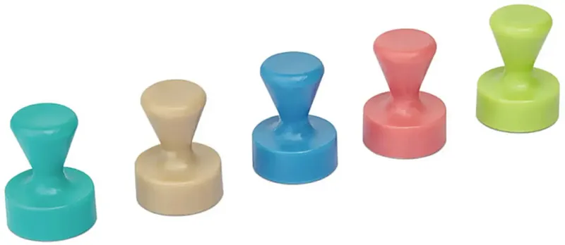 Magneet 6168499 (Ø x h) 12 mm x 16 mm Kegel Roze, Atlantic Blue, Turquoise, Lime, Sahara 10 stuk(s) 6168499 von Maul in Rosa, Atlantic Blue, Türkis, Lime, Sahara – Produktfoto