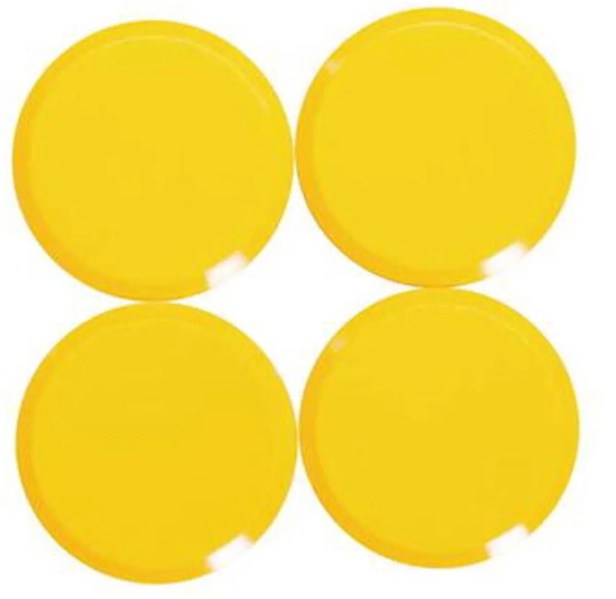 Magneet MAULpro rond 4 stuks 0,6 kg kunststof Ferriet bruchsicher erodiert lackiert Ø 2.9 x 1.1 cm geel de Maul en Jaune, Noir – photo produit