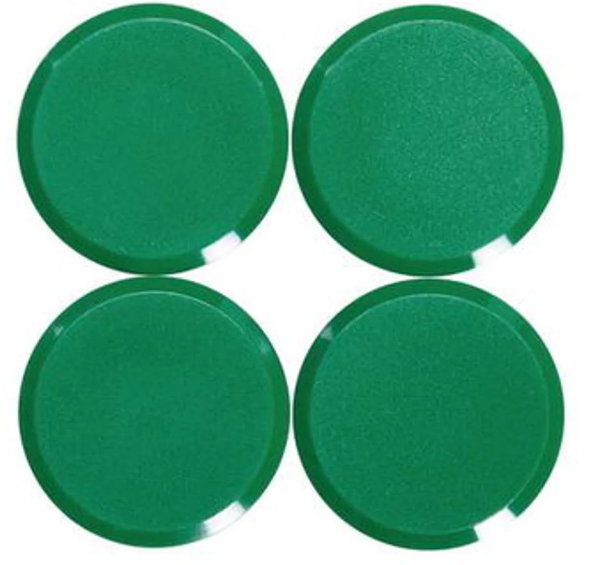 Magneet MAULpro rond 4 stuks 0,6 kg kunststof Ferriet bruchsicher erodiert lackiert Ø 2.9 x 1.1 cm groen de Maul en Vert, Noir – photo produit