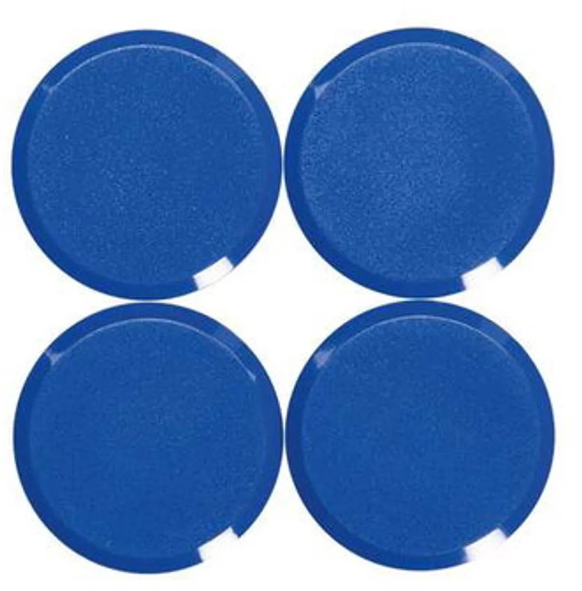 Magneet MAULpro rond 4 stuks 0,6 kg kunststof Ferriet bruchsicher erodiert lackiert Ø 2.9 x 1.1 cm blauw de Maul en Bleu, Noir – photo produit
