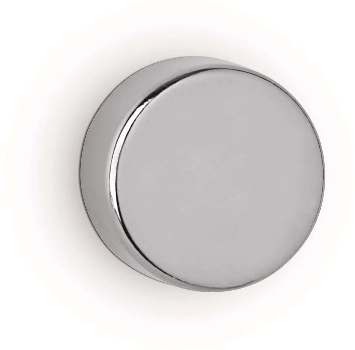 Magneet Neodymium - rond - metaal - 4 stuks - Ø 2 x 1 cm van Maul in Zilver – productfoto