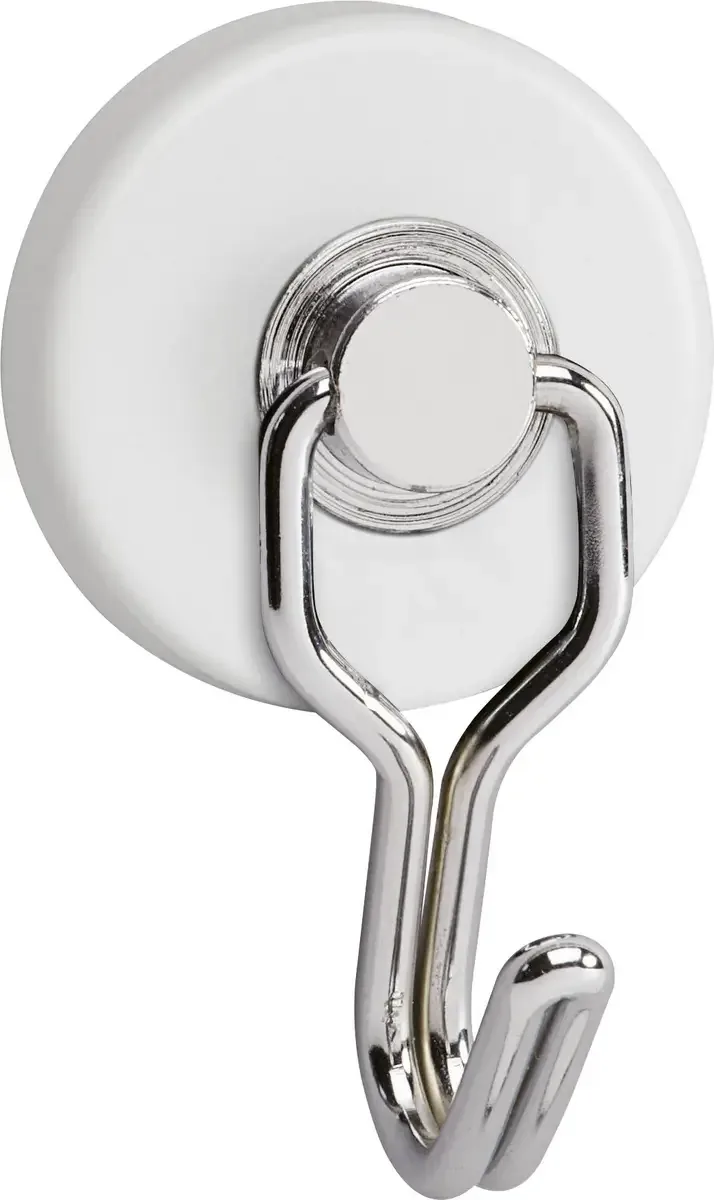Magneet (Ø x h) 35 mm x 53 mm Rond, Met haak Wit, Zilver 2 stuk(s) 6155702 van Maul in Wit, Zilver – productfoto