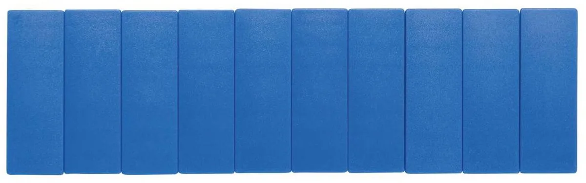 Magneet rechthoek 10 stuks 1 kg kunststof Ferriet bruchsicher erodiert lackiert 5.4 x 1.9 x 0.9 cm blauw van Maul in Blauw, Zwart – productfoto