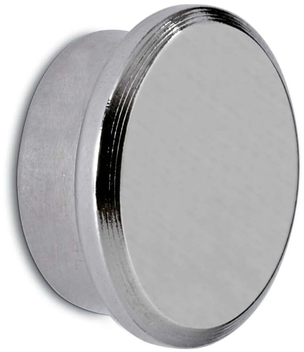 Magneet rond 1 stuk 8 kg staal metaal Neodymium Ø 2.2 x 0.9 cm zilver zwart von Maul in Silber, Schwarz – Produktfoto