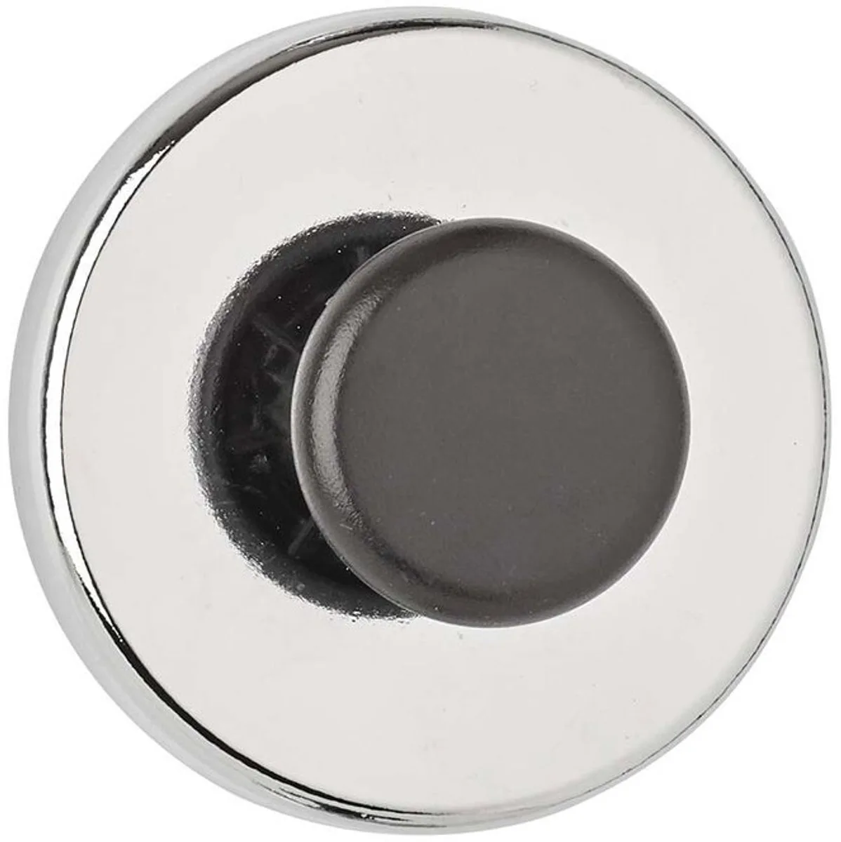 Magneet rond 1 stuk 9 kg staal Ferriet met haken Ø 5.1 x 2.45 cm zilver zwart von Maul in Silber, Schwarz – Produktfoto