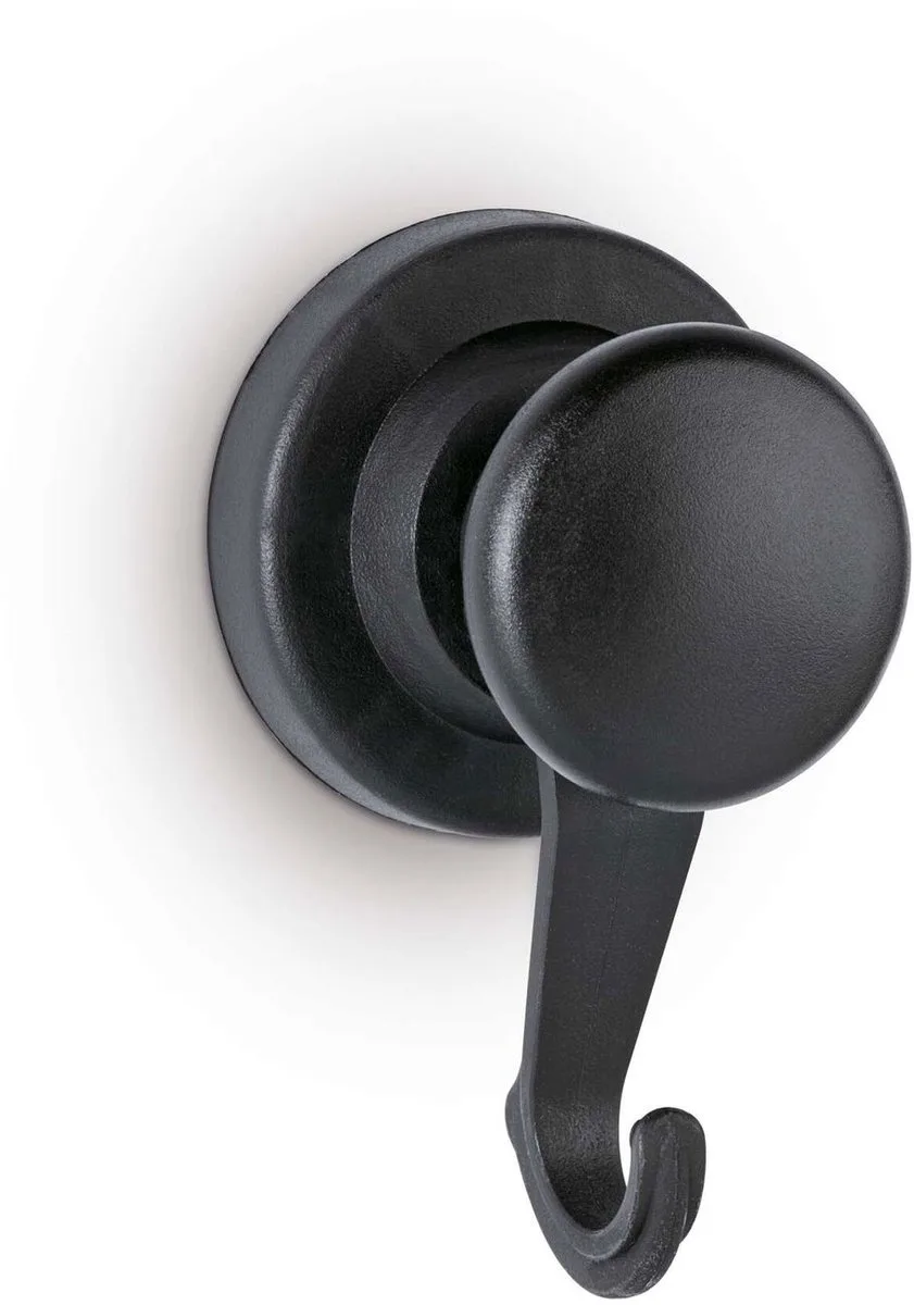 Magneet rond 10 kg kunststof Neodymium met haken bruchsicher 9 x 5.3 x 4.6 cm fra Maul i Sort – produktbillede