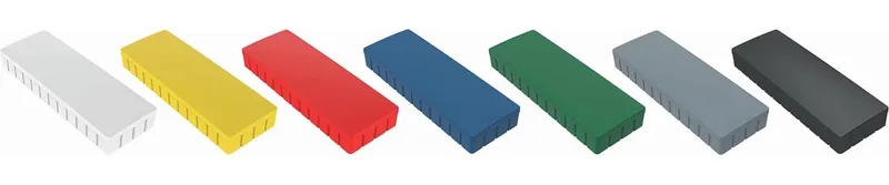 magneet Solid, rechthoek 54x19 mm, trekkracht 1 kg, doos van 10 stuks, assorti by Maul – product photo