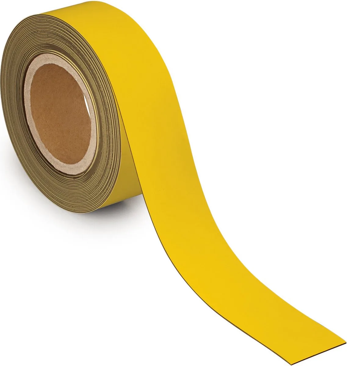 Magneetband - geel - metaal - beschrijfbaar - 1 stuk - 10 m x 50 mm x 1 mm de Maul en Jaune, Noir – photo produit