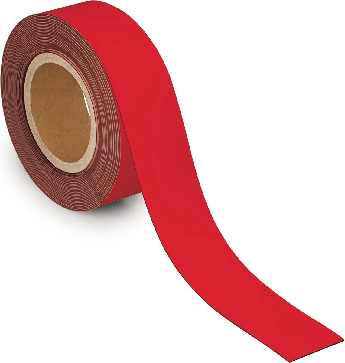 Magneetband - rood - metaal - beschrijfbaar - 1 stuk - 10 m x 50 mm x 1 mm de Maul en Rouge, Noir – photo produit