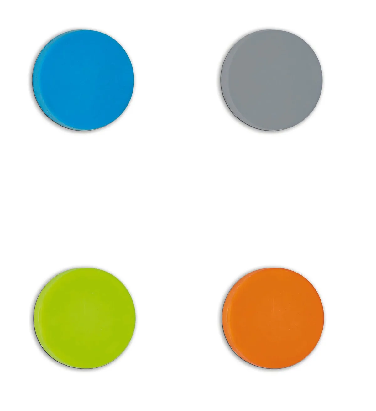 Magnete Ø 3,26 x 0,98 je 1x blau, grau, grün, orange de Maul – photo produit