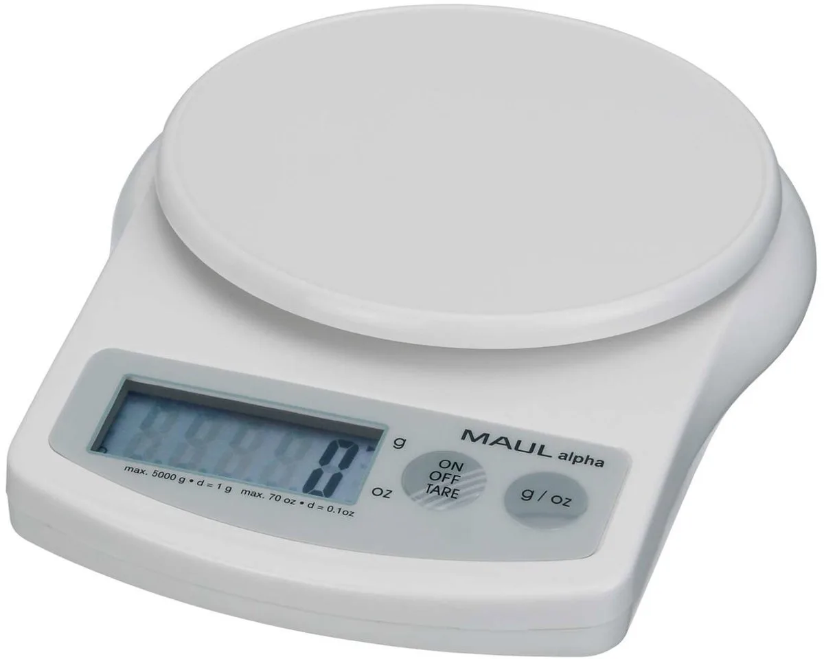 MAULalpha Brievenweger 5 kg - kunststof - 1 stuk - 18.8 x 14.1 x 3.7 cm de Maul en Blanc – photo produit