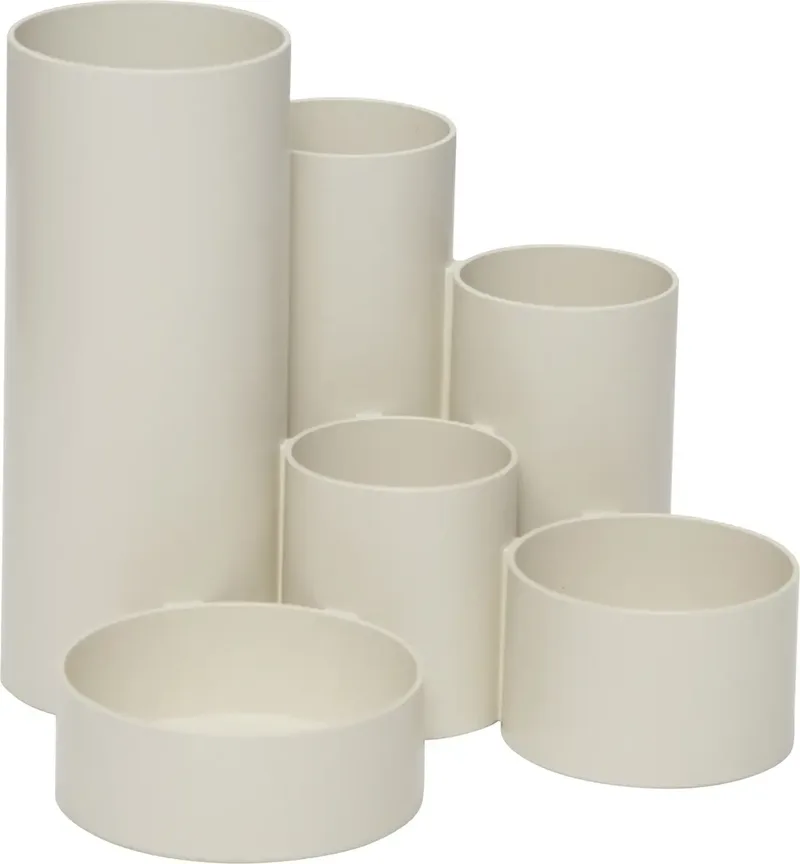 MAULtubo Recycling 4115602 Stifteköcher Weiß Anzahl der Fächer: 6 by Maul – product photo