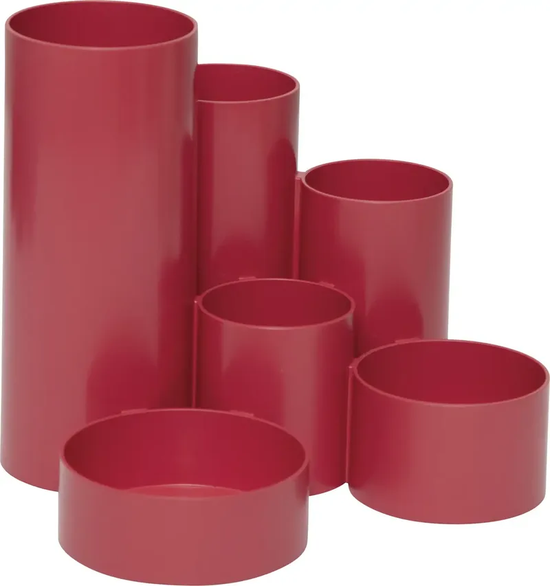 MAULtubo Recycling 4115625 Stifteköcher Rot Anzahl der Fächer: 6 de Maul – photo produit