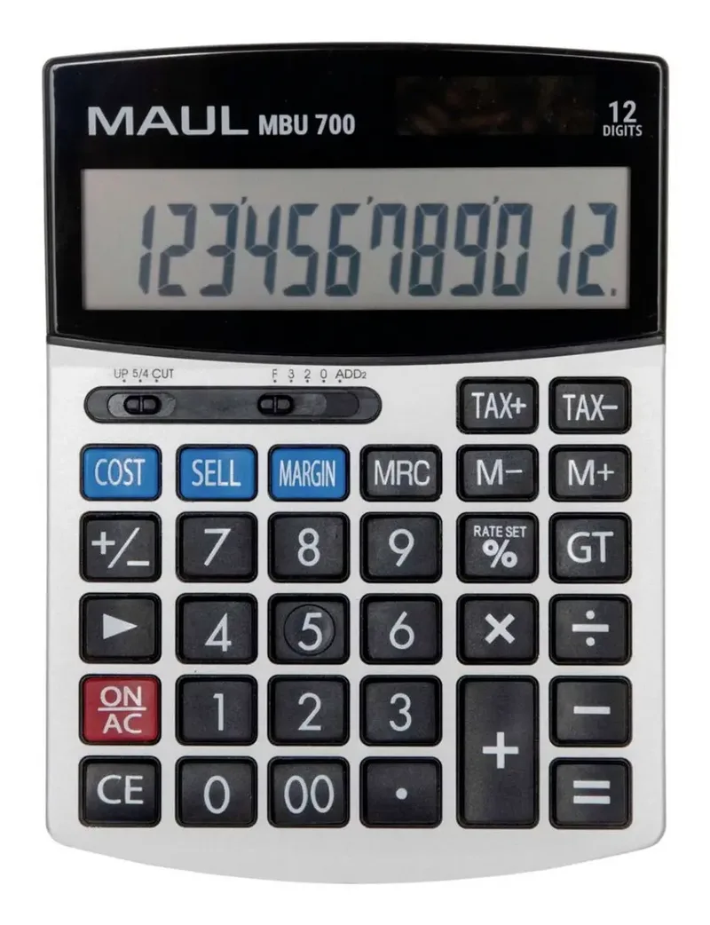 MBU 700 Tischrechner Schwarz (B x H x T) 115 x 25 x 115 mm von Maul – Produktfoto