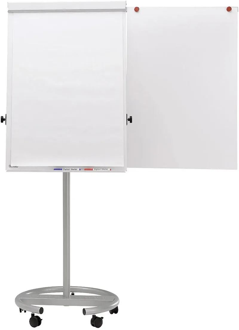 Mobiles Flipchart MAULoffice (B x H) 70 cm x 100 cm Silber Inkl. Ablageschale, Inkl. Papierhalterhalter, Inkl. Blockhalter, höhenverstellbar de Maul – photo produit