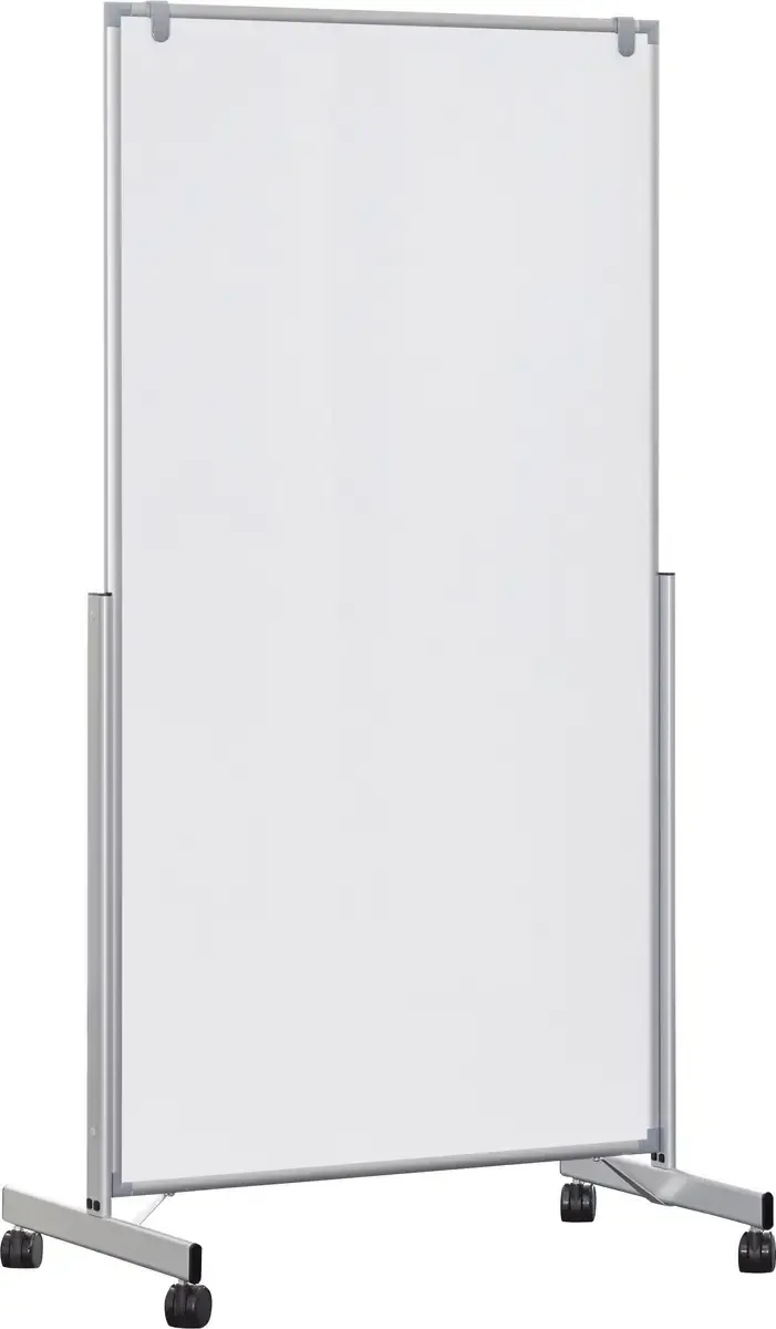 Mobiles Whiteboard MAULpro easy2move (B x H) 1000 mm x 1800 mm Weiß kunststoffbeschichtet Beide Seiten nutzbar, Inkl. Rollensatz by Maul – product photo