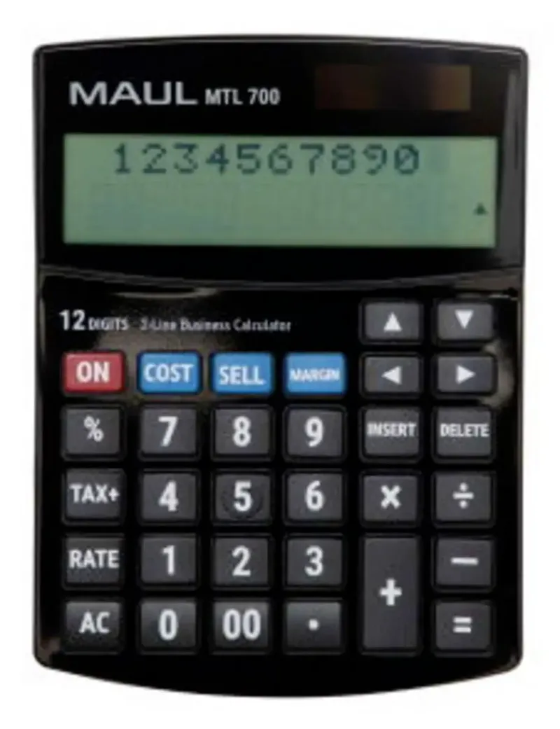 MTL 700 Tischrechner Schwarz (B x H x T) 115 x 25 x 155 mm de Maul – photo produit