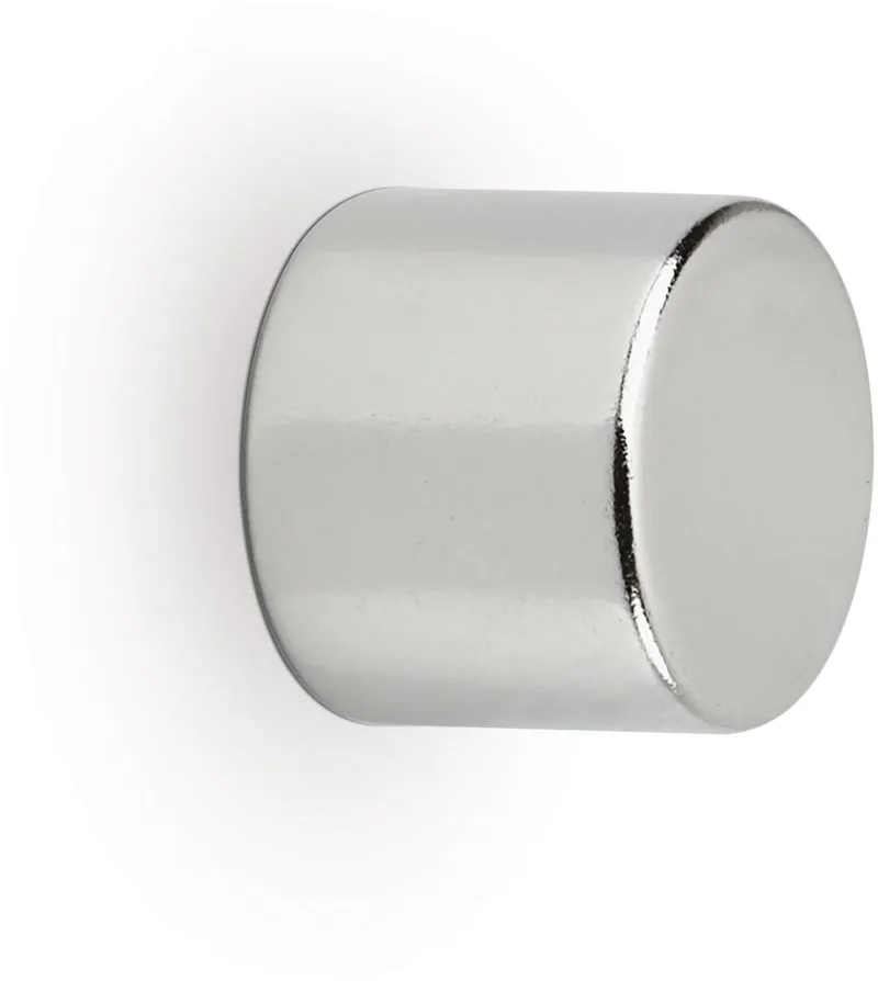 neodymium cylinder magneet, ft 10 x 10 x 10 mm, trekkracht 4 kg, zilver, blister van 10 stuks van Maul – productfoto
