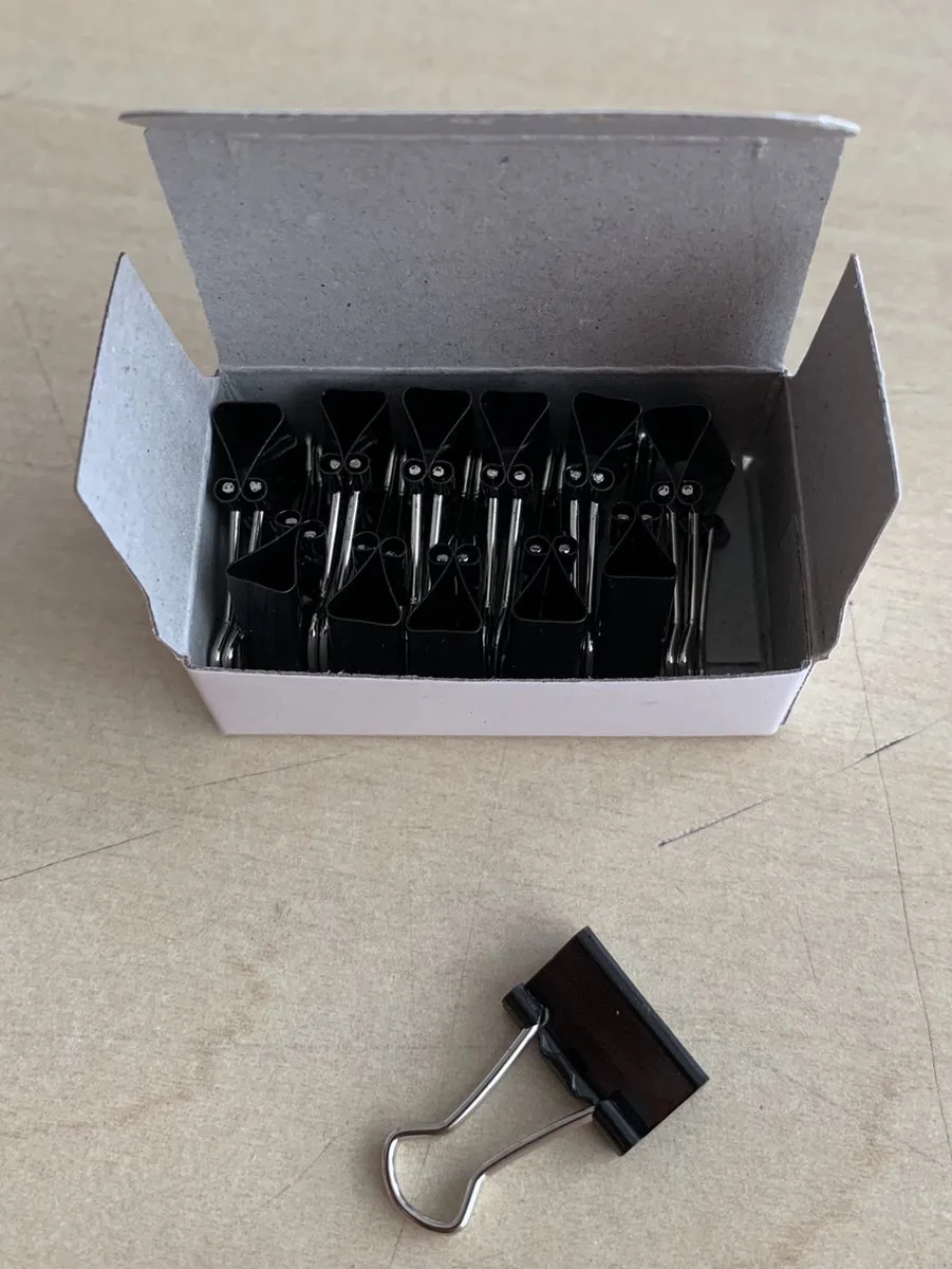 Papierklem maul 213 foldback 16mm 12 stuks von Maul in Schwarz – Produktfoto