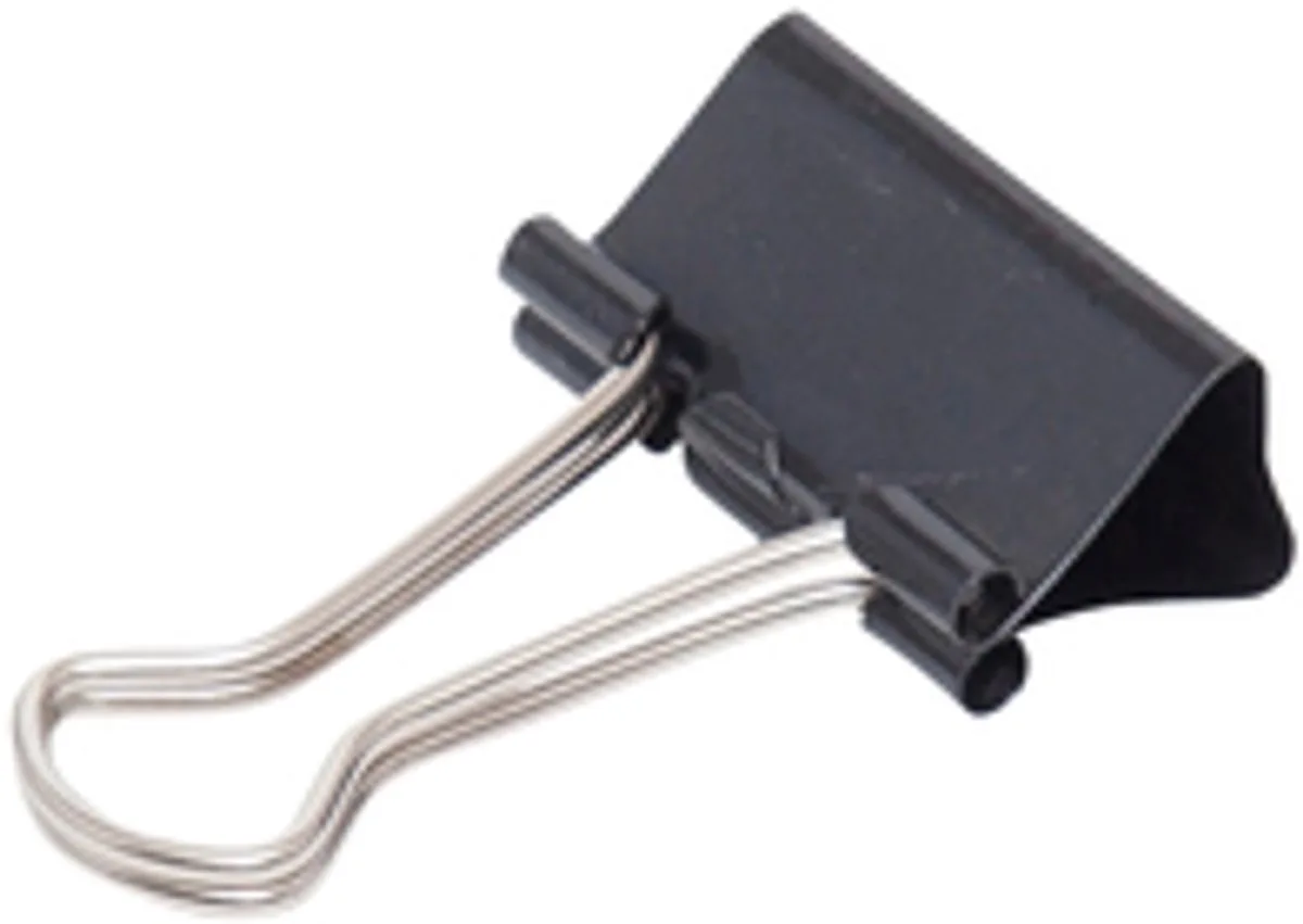 Papierklem maul 213 foldback 25mm 12 stuks de Maul en Noir – photo produit