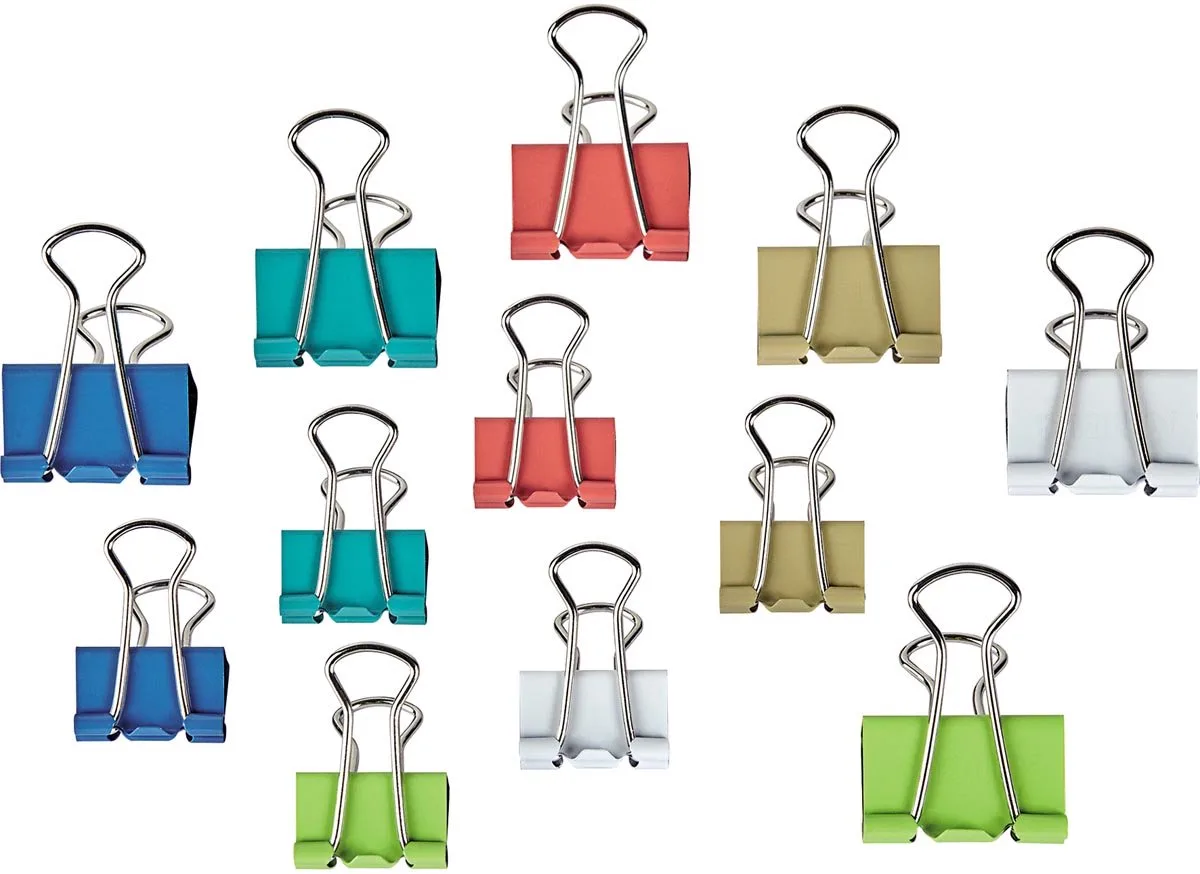 Papierklem maul 215 7mm + 9mm 24st | 24 stuks de Maul en Assorti – photo produit