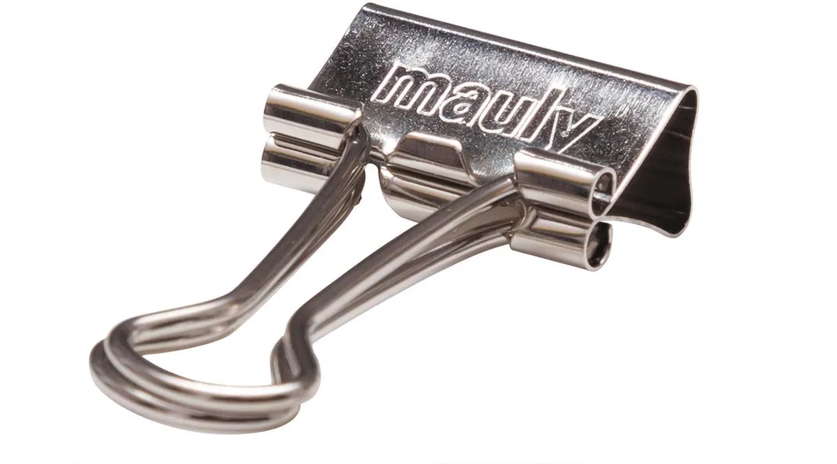 Papierklem maul 215 foldback 19mm cap 7mm zi | 24 stuks van Maul in Zilver – productfoto