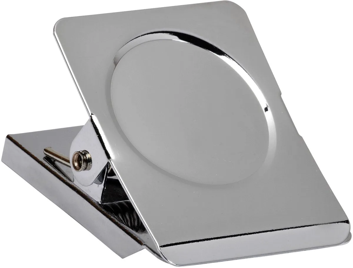 Papierklem maul magnetisch vierkant 40mm | 12 stuks de Maul en Argent – photo produit