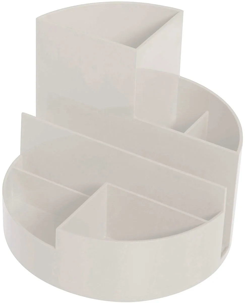 Pennenkoker MAULrundbox kunststof 14 x 14 x 12.5 cm de Maul en Gris – photo produit