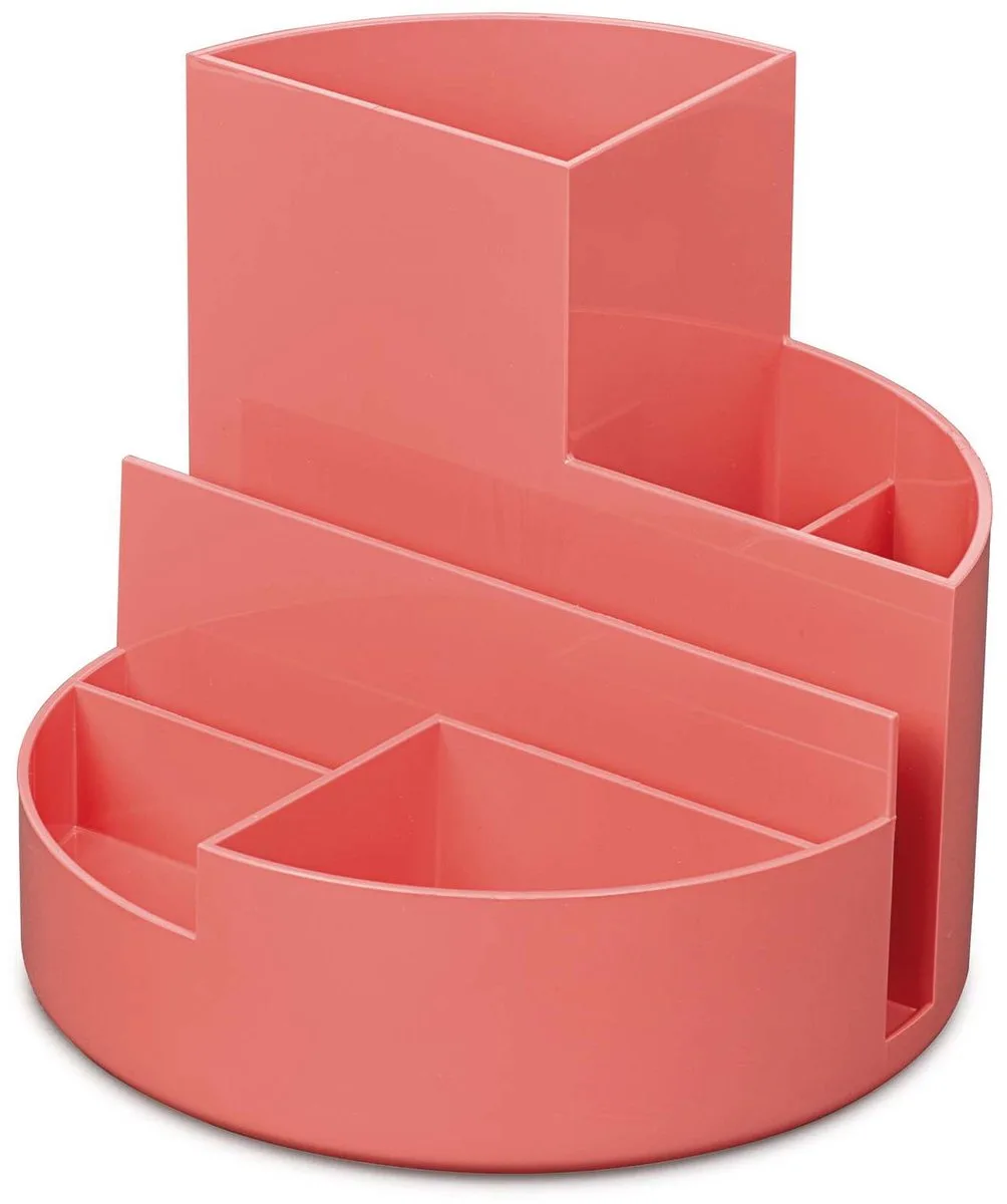 Pennenkoker MAULrundbox kunststof 14 x 14 x 12.5 cm touch of rose von Maul in Rosa – Produktfoto