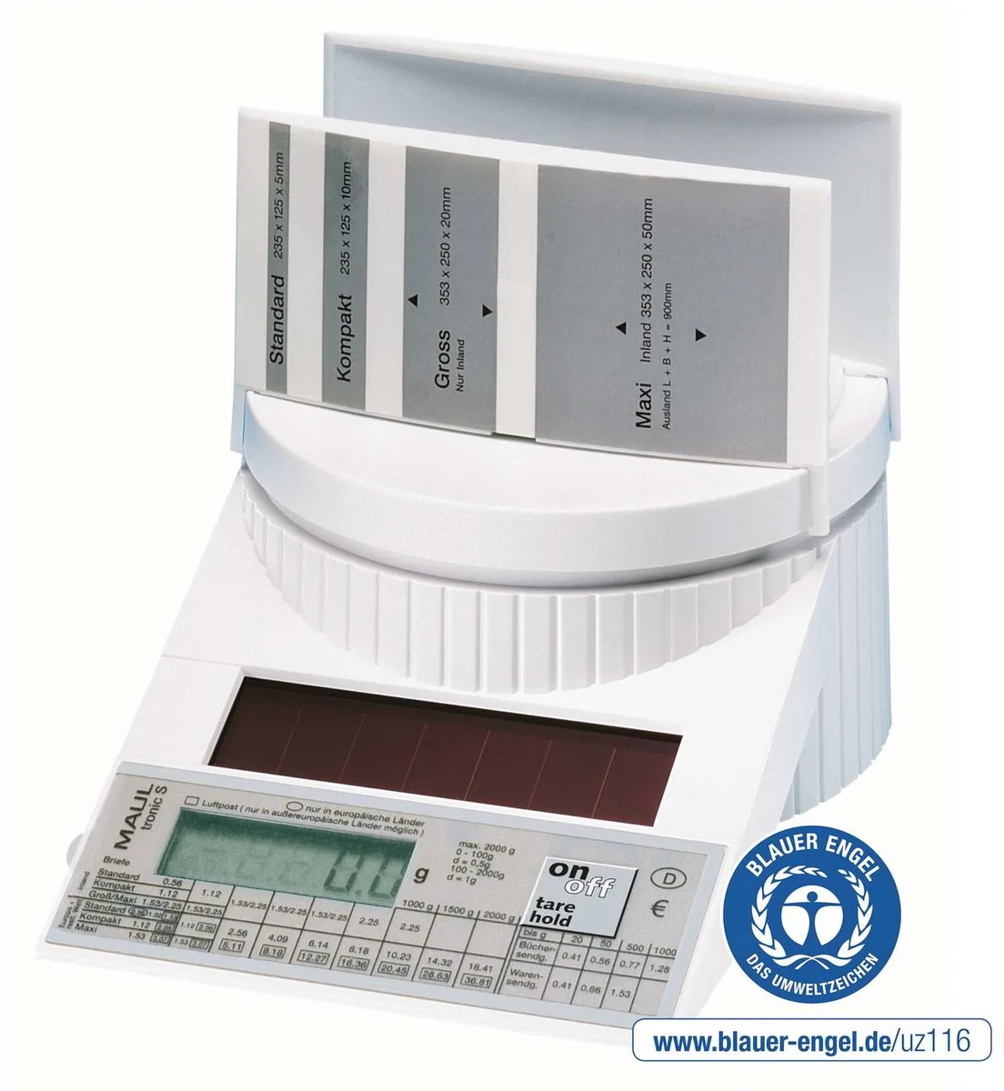 Portoweger MAULtronic S 2 kg Solar von Maul in Weiß – Produktfoto