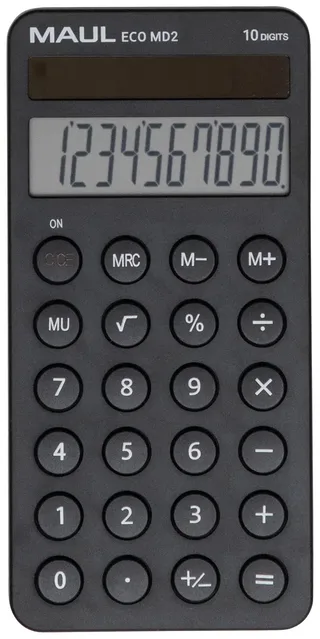 Taschenrechner ECO MD 2, 10 Stellen, schwarz van Maul – productfoto 1 van 2