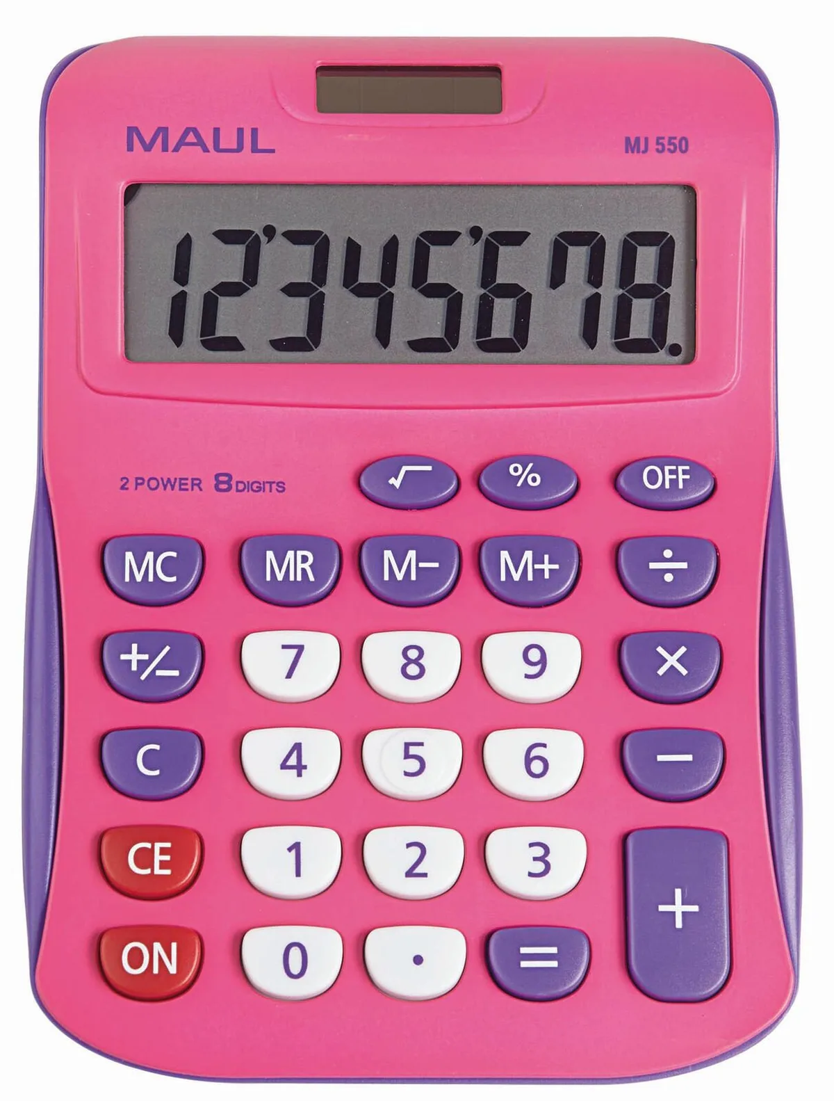 Tischrechner MJ550 pink von Maul – Produktfoto